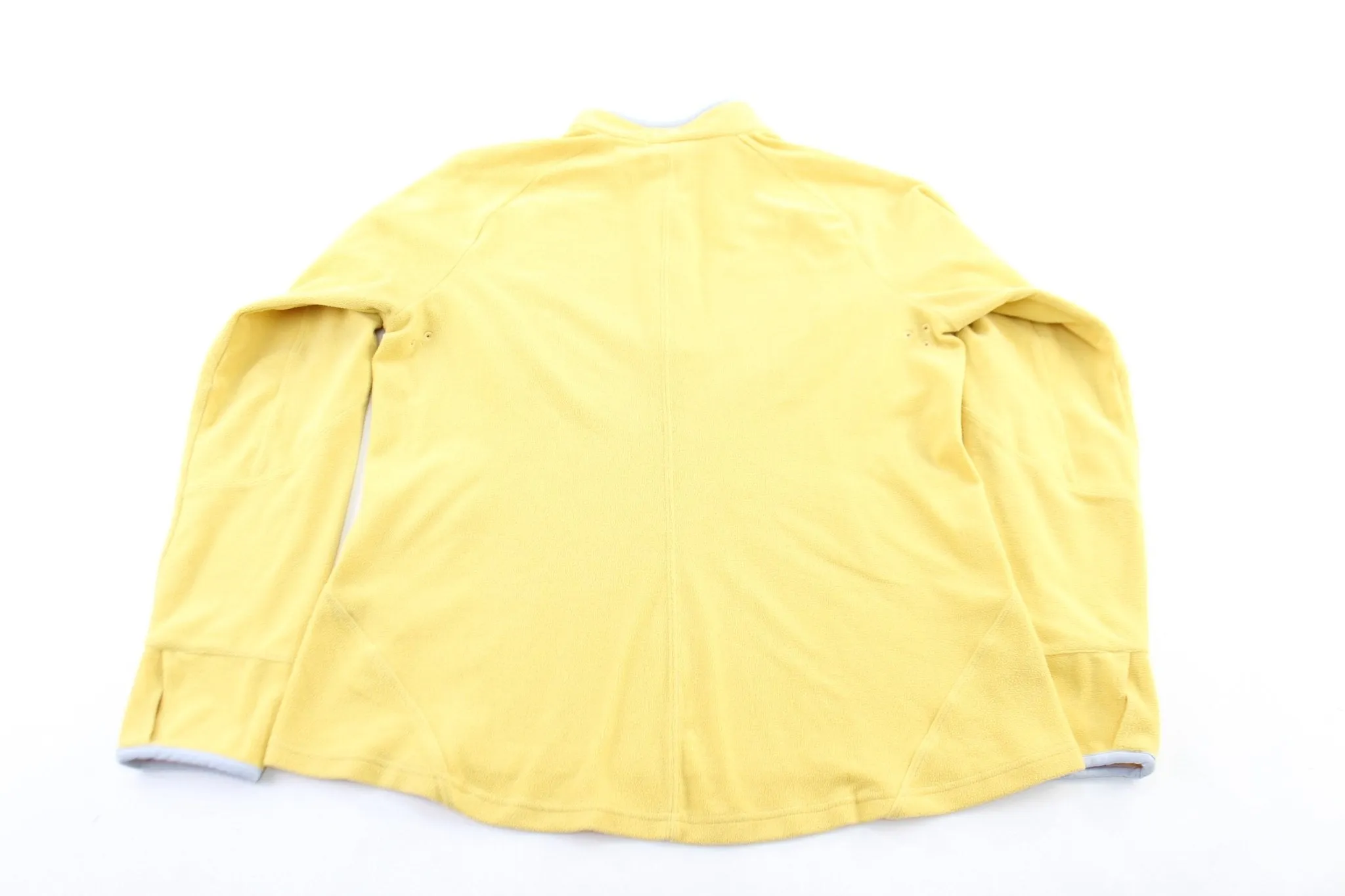 Women's Y2K Nike Embroidered Logo Yellow Zip Up Jacket