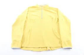 Women's Y2K Nike Embroidered Logo Yellow Zip Up Jacket