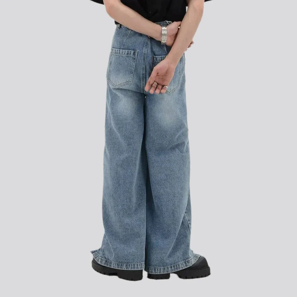 Y2k mid-waist jeans for men